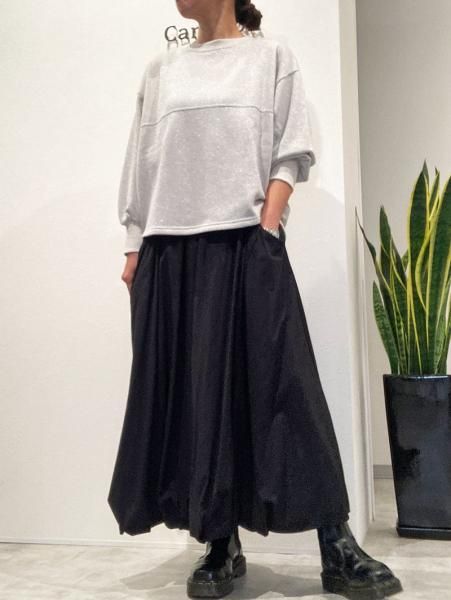 nagonstans ライトシェルタフタバルーンスカート 洗える】ヴィンテージライトタフタ バルーン スカート