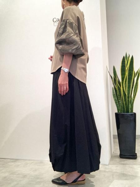 nagonstans ライトシェルタフタバルーンスカート nagonstans ナゴンスタンス ライトシェルタフタフレアバルーン