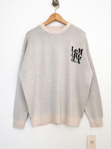 マーク＆ロナ　マルチスパンコールロゴハイゲージニット　23A/W　定価5万 マーク＆ロナ マルチスパンコールロゴハイゲージニット 23A/W