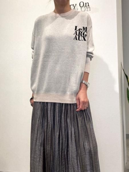 MARGAUX】 ロゴモチーフジャガードニット - Carry On ONLINE STORE