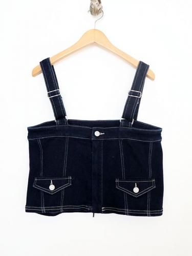 QTUME】裏起毛デニムビスチェ - Carry On ONLINE STORE QTUME】裏起毛デニムビスチェ - Carry On ONLINE STORE
