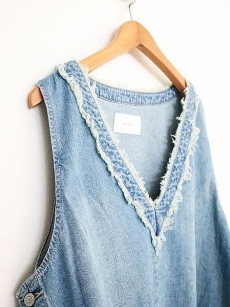 QTUME|デニムフリンジベスト - Carry On ONLINE STORE