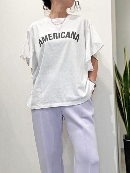MICA & DEAL　Americana　フリルTシャツ　日本製 MICA & DEAL【マイカアンドディール】 【AMERICANA×MICA&DEAL