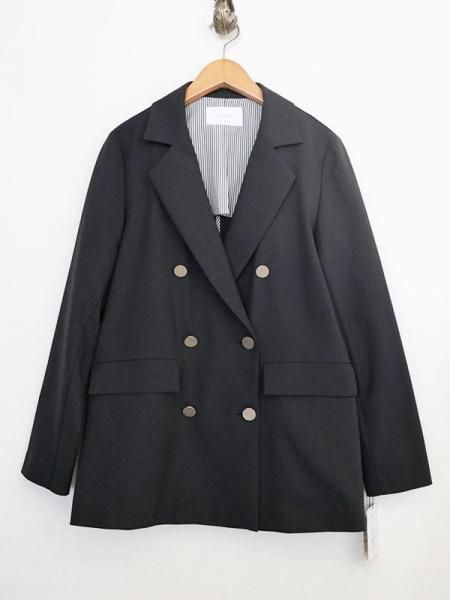 R*L様 sulvam 黒 ダブルブレスト ブレザー sulvam (サルバム) ボタン ダブルブレスト テーラードジャケット