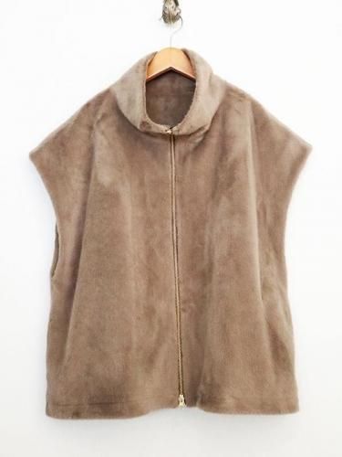 スタンドカラーファーダブルジップベスト | MICA&DEAL - Carry