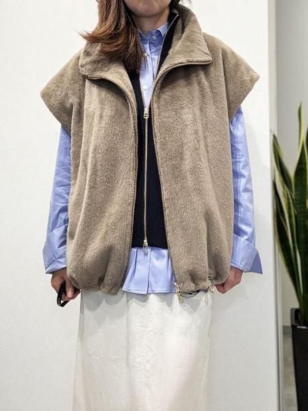 スタンドカラーファーダブルジップベスト | MICA&DEAL - Carry On