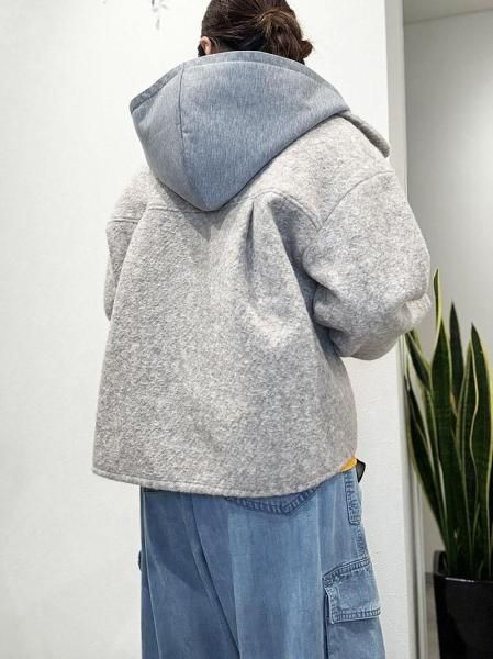 ウーレットウェーブショートブルゾン | 日本製 - Carry On ONLINE STORE