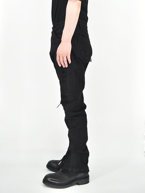 JULIUS[ユリウス] RIDER PANTS -BLACK- ライダーパンツ 637PAM12-BK アークドパンツ 通販 大阪 GORDINI