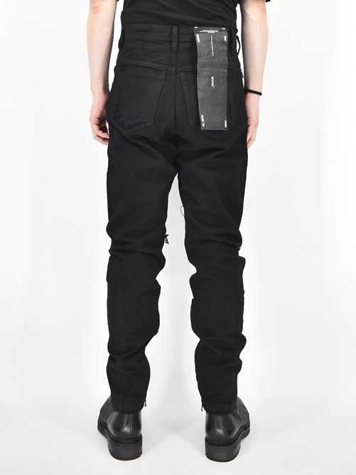 JULIUS[ユリウス] RIDER PANTS -BLACK- ライダーパンツ 637PAM12-BK アークドパンツ 通販 大阪 GORDINI