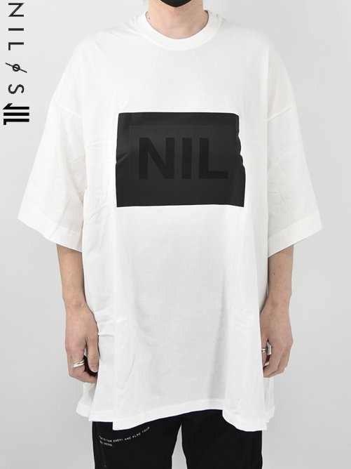 NILos ニルズ Back 家紋 T-Shirt tシャツ 白 - Tシャツ/カットソー