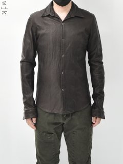 wjk Leather Shirt [d.brown]<img class='new_mark_img2' src='https://img.shop-pro.jp/img/new/icons38.gif' style='border:none;display:inline;margin:0px;padding:0px;width:auto;' />