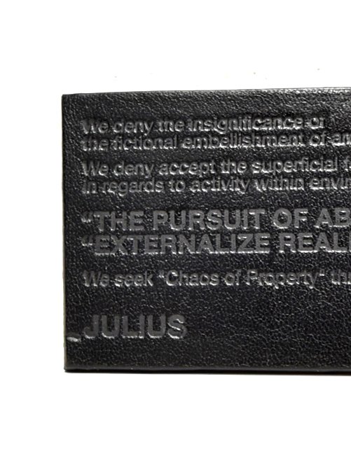 JULIUS ユリウス limited dogtag necklace ドッグタグ ネックレス leather manifest 限定 通販 大阪 -  GORDINI