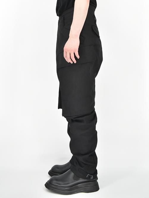 JULIUS[ユリウス] / GORDINI 657PAM9 BAGGY CARGO PANTS -BLACK