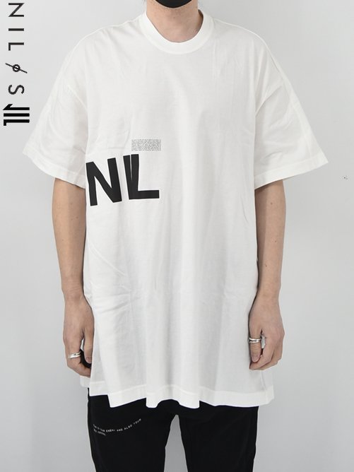 ニルズ NILoS 18SS オーバーサイズ プリント Tシャツ カットソー70cm着丈