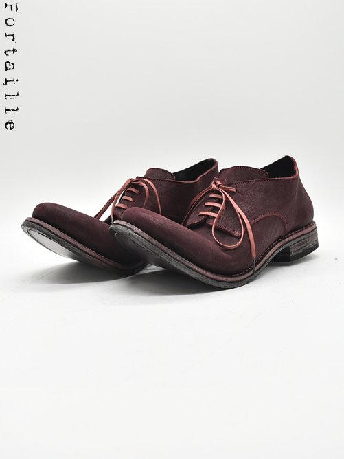 SALE セール Portaille EXCLUSIVE Derby Shoes -Bordeaux- gordini osaka 別注  ダービーシューズ レザー ローカット ブーツ 赤 ボルドー ワインレッド