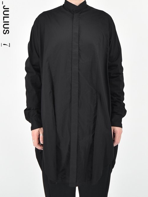 JULIUS[ユリウス]Side Shirring Shirts -BLACK- サイドシャーリングシャツ 697SHM2 / GORDINI 大阪