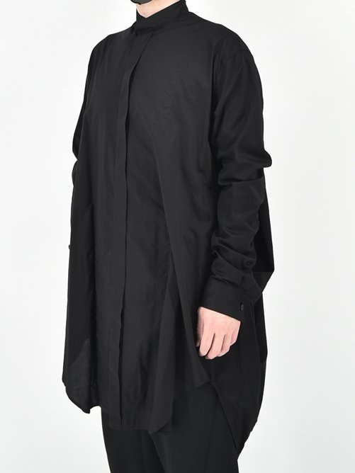 JULIUS[ユリウス]Side Shirring Shirts -BLACK- サイドシャーリングシャツ 697SHM2 / GORDINI 大阪