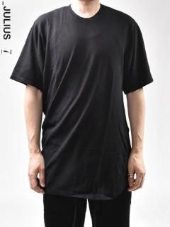 Julius ユリウス　アシンメトリック ブラック Tシャツ　bk2 Julius ユリウス アシンメトリック ブラック Tシャツ bk2 Julius