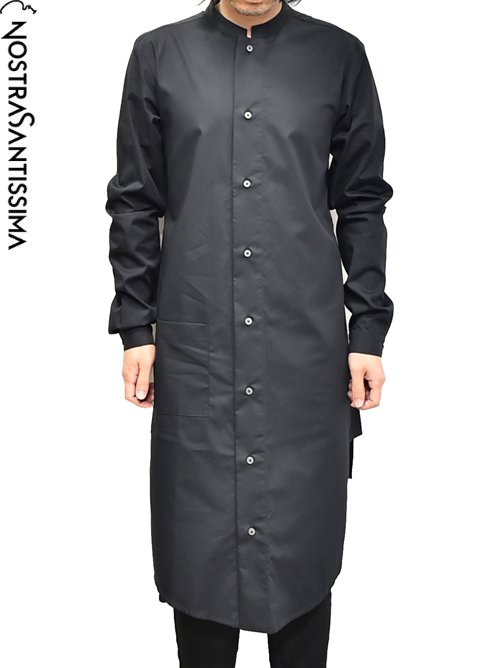 NostraSantissima[ノストラサンティッシマ]Long Shirts -BLACK- ロングシャツ C01*1 / GORDINI