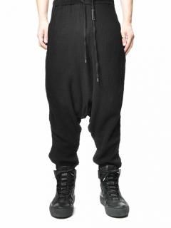 ARMY OF ME STRUCTURED COTTON ADJUSTABLE TROUSERS -BLACK-