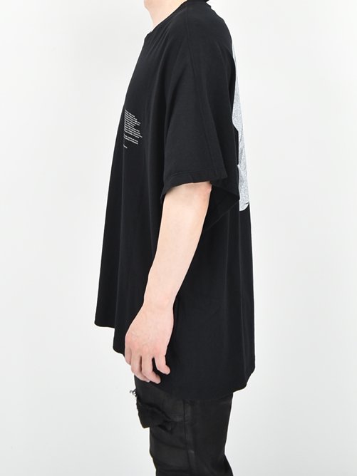 JULIUS[ユリウス] Dolman Sleeve Print T-Shirt -BLACK- ドルマンスリーブプリントTシャツ 717CPM3 /  GORDINI 大阪