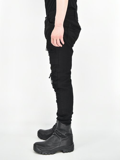 JULIUS[ユリウス] / GORDINI 737PAM26-BK CRASH DENIM PANTS クラッシュデニムパンツ / GORDINI  大阪 JULIUS 通販