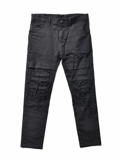 JULIUS[ユリウス] / GORDINI 737PAM26-BK CRASH DENIM PANTS