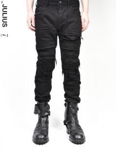 JULIUS CRASH DENIM PANTS