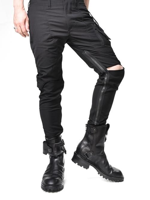 JULIUS[ユリウス] / GORDINI / 617PAM14 SLASH ZIP RIDER PANTS