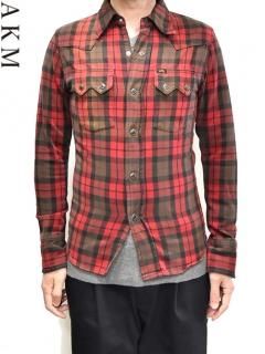 AKMLEE Check Western Shirt<img class='new_mark_img2' src='https://img.shop-pro.jp/img/new/icons38.gif' style='border:none;display:inline;margin:0px;padding:0px;width:auto;' />