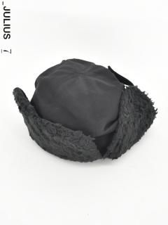新品‼️22PS JULIUS ユリウス 希少 ボア フライト キャップ 黒 3 Cap/Hat［ヘッドウェア］ - ユリウス（JULIUS）正規取り扱い