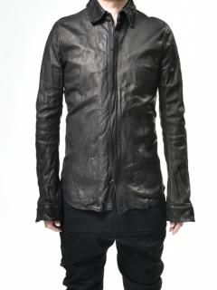 wjk Zip-up leather shirt