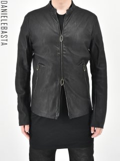 DANIELE BASTA PATOS ST -stretch Ram leather jacket-