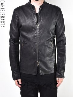 DANIELE BASTA PATOS ST -stretch Ram leather jacket-