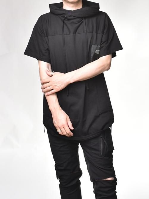 JULIUS[ユリウス] / GORDINI HOOD SS T-SHIRTS -BLACK- フード