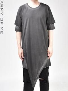 ARMY OF ME Double Layered Asymmetrical T-Shirt