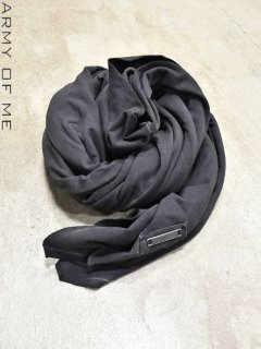 ARMY OF ME Cotton Scarf -Cold Dyed Anthracite-<img class='new_mark_img2' src='https://img.shop-pro.jp/img/new/icons8.gif' style='border:none;display:inline;margin:0px;padding:0px;width:auto;' />