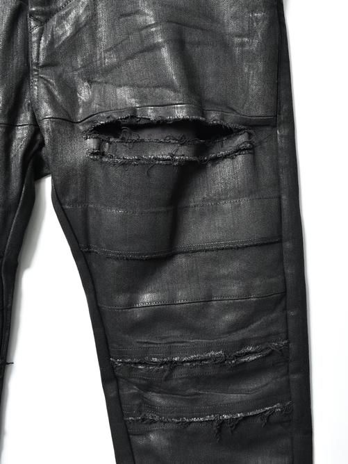 JULIUS デニムクロッチパンツ JULIUS - キーストラップ付きクロッチデニム - Crotch Pants