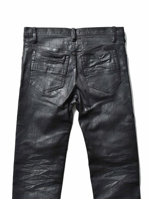 JULIUS[ユリウス] / GORDINI / ARCED SKINNY PANTS -BLACK