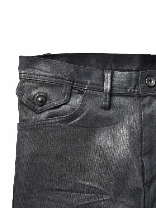 JULIUS[ユリウス] / GORDINI / ARCED SKINNY PANTS -BLACK
