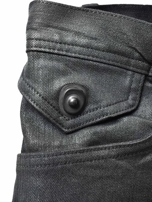 JULIUS[ユリウス] / GORDINI / ARCED SKINNY PANTS -BLACK