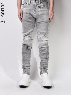 JULIUS ARCED SKINNY PANTS -PLASTER-