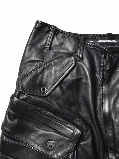 JULIUS[ユリウス] / GORDINI / LEATHER GAS MASK CARGO PANTS