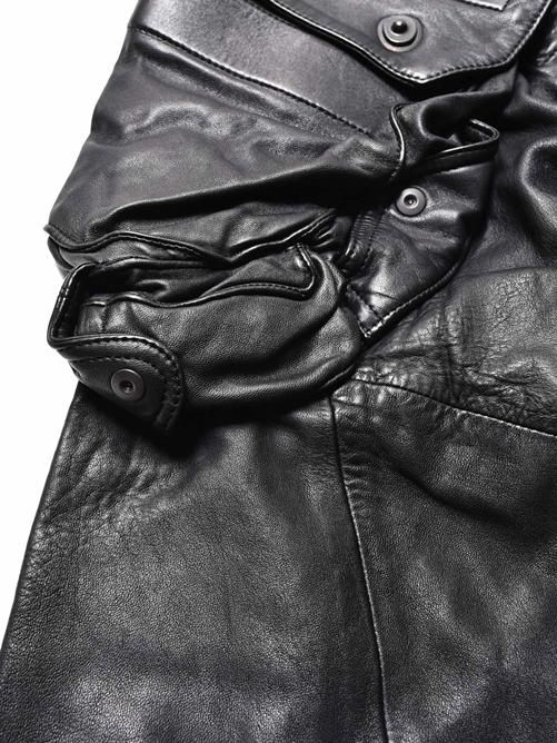 JULIUS[ユリウス] / GORDINI / LEATHER GAS MASK CARGO PANTS レザー