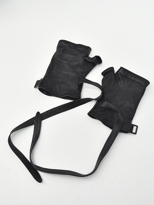 JULIUS[ユリウス] LEATHER OPEN FINGER GLOVES レザーオープン