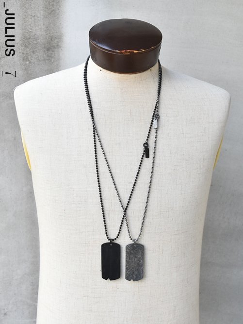 JULIUS[ユリウス] DOG TAG NECKLACE ドックタグネックレス 839ACU3 / GORDINI 大阪