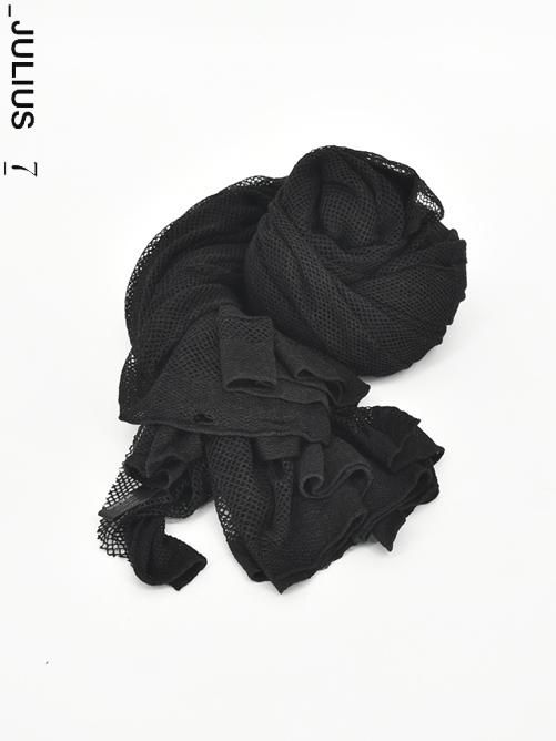 julius ブラックメッシュストール JULIUS[ユリウス] / GORDINI MESH STOLE メッシュストール