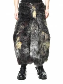 JULIUS JACQUARD FUR GEOMETRIC PANTS