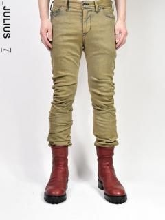 JULIUS DENIM INDIRECT SKINNY PANTS -INDIGO-