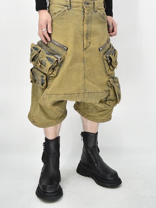 JULIUS[ユリウス] / GORDINI / 847PAM8-ID INDIGO DENIM SHORT CARGO PANTS  インディゴデニムショートカーゴパンツ / GORDINI 大阪 JULIUS 通販